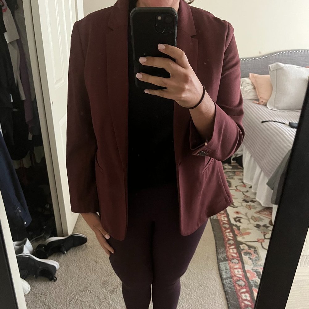 Burgundy Old Navy Blazer